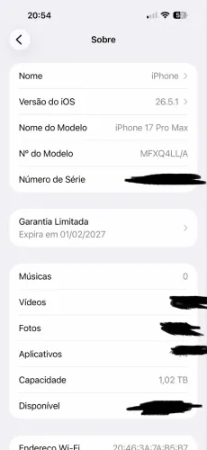 iPhone 17 pro max 1tb