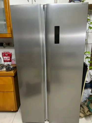 Geladeira Philco Side by Side Inox 437L (Inverter) - Impecável