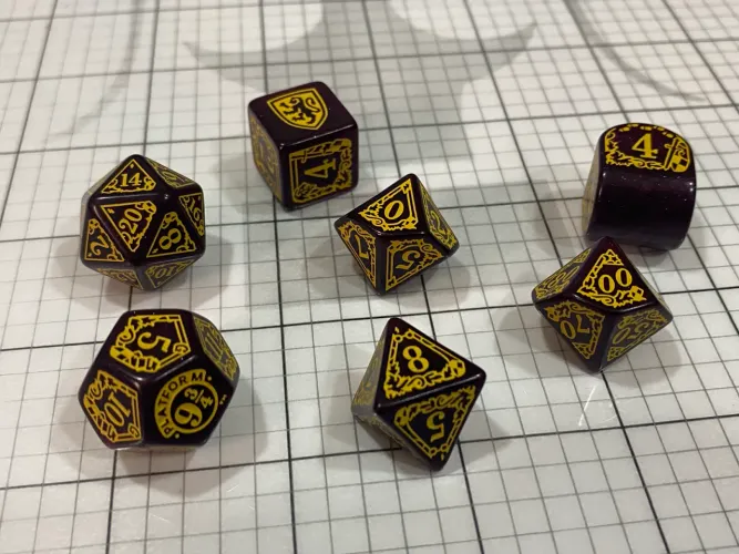 Conjunto de Dados RPG Q-Workshop Harry Potter - Grifinória (Original
