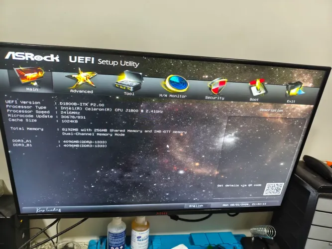 Placa mãe asrock d1800