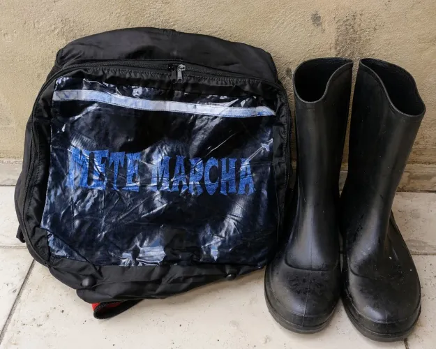 Bag entregador + bota $110 reais