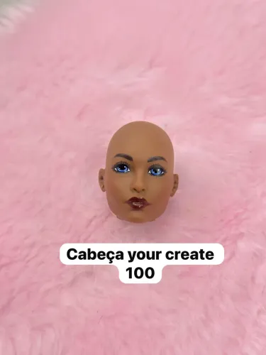 Cabeça barbie your create