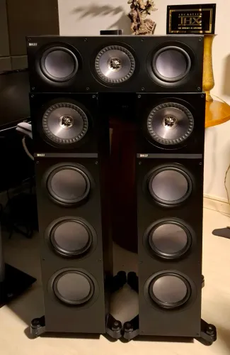 CAIXAS TORRE TRIO 3.0 KEF Q700+Q200C 150w 8ohms 89dB 36Hz