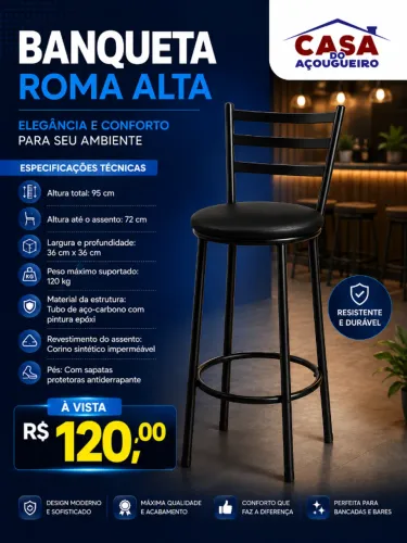 Banqueta Roma Alta