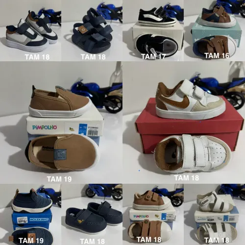 Calçados infantis bebê menino - vários modelos - R$30 cada par