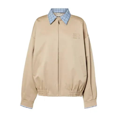 jaqueta miu-miu cotton chino blouson