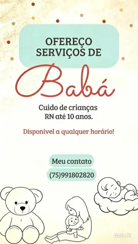 Babá disponível