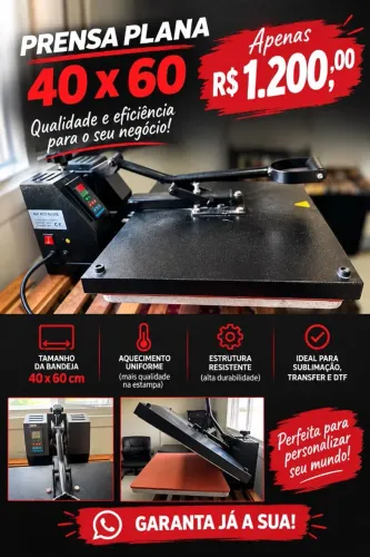 Prensa plana térmica