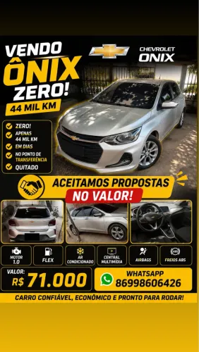 Vendo ônix zero 44 mil km em dias no ponto de transferência quitado 