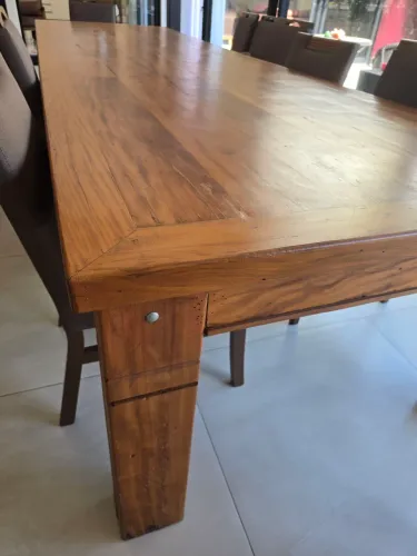 Mesa de madeira luxo 4 metros