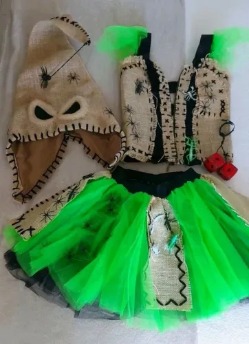 Fantasia Cosplay Oogie Boogie The Nightmares Befor Christmas - O Estranho Mundo de Jack
