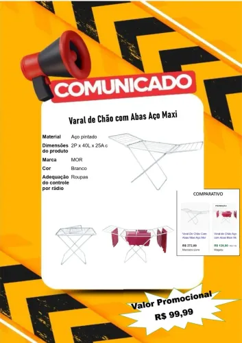 Varal de chão