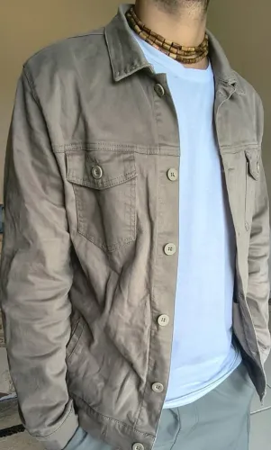jaqueta masculina sarja premium slim tamanho m