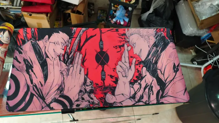 Mousepads extra grandes de anime, Gojo, Goku Luffy