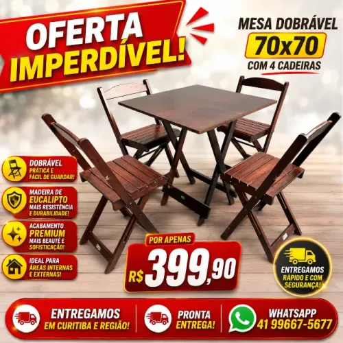 mesa dobravel varios tamanhos e modelos