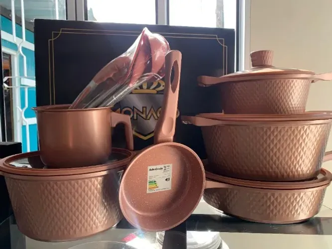 Conjunto De Panelas Monoca Antiaderente 20 Peças