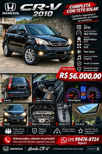 Honda CR-V EXL 2.0 16V 4wd/2.0 Flexone Aut. 2010