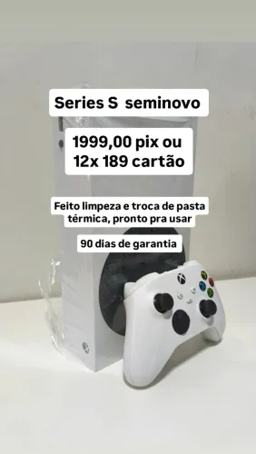 Series s seminovo 90 dias de garantia