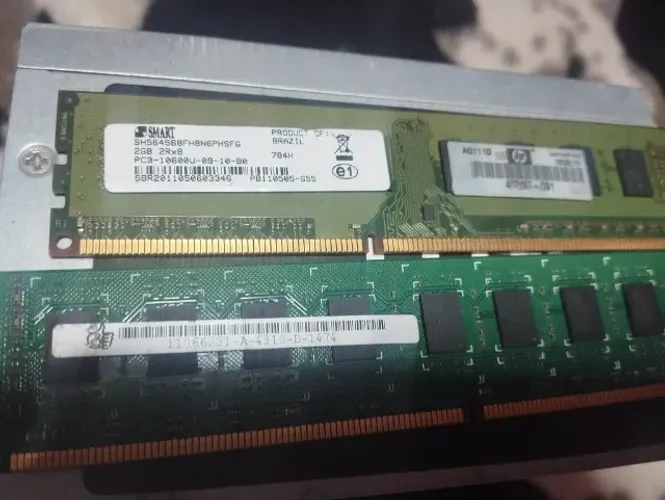DDR3 2 Pentes de 2GB estão 100%