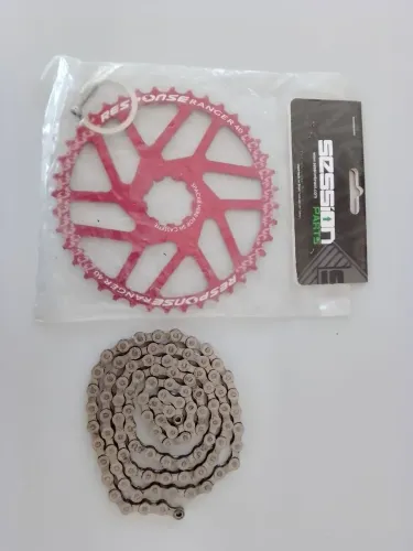 Corrente e Coroa de Bike 21v