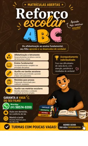 Reforço escolar particular