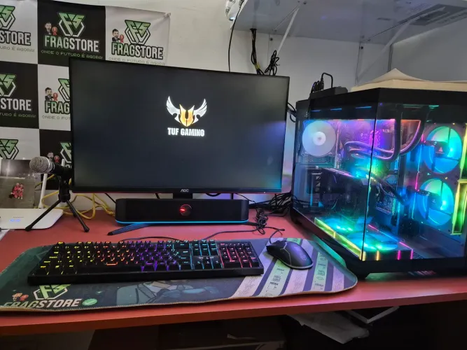 PC GAMER AMD RYZEN 7 5700X 32GB RAM completo SSD RTX 5060TI 2 Controles