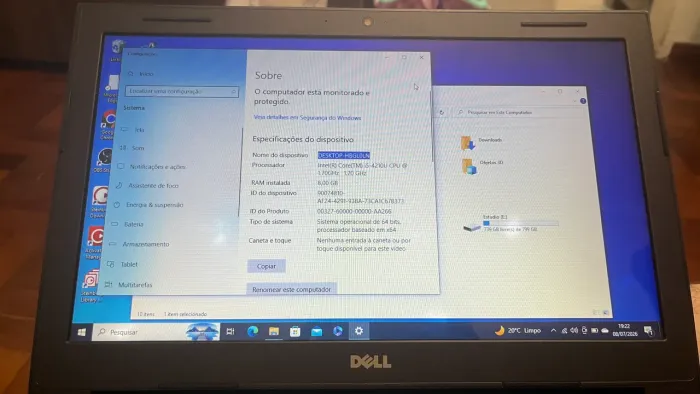 Dell Inspiron 14 com 8 GB de RAM e HD de 1 TB