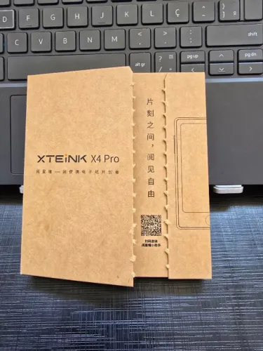 Xteink X4 Pro Leitor Digital E-ink 4,3 Touch Luz e Capa de Proteção