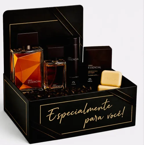 KIT PRESENTE ESSENCIAL MASCULINO NATURA COMPLETO