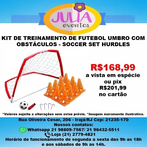 Kit De Treinamento De Futebol Umbro Com Obstáculos
