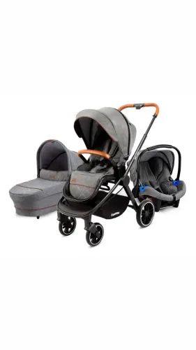 CARRINHO DE BEBÊ - TRAVEL SYSTEM - CARESTINO - BEVERLY V2 - 3 em 1 - GREY