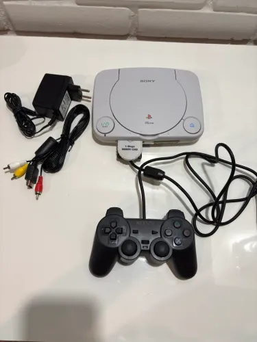 PlayStation 1, Ps1, completo, com controle e memory card, desbloqueado!