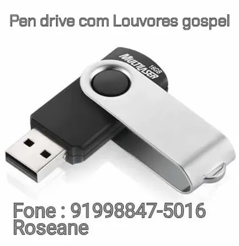 PEN DRIVE COM LOUVORES GOSPEL