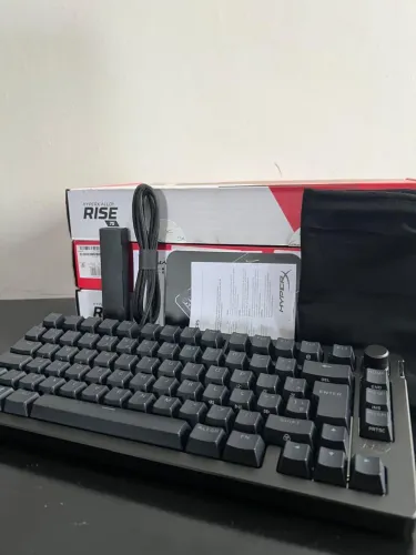 Teclado Gamer HyperX Rise 75 RGB Mecânico Novo - Preço Baixo