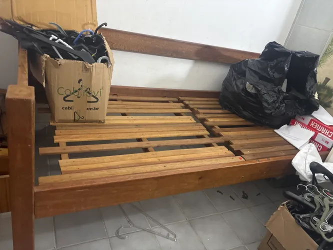Cama madeira boa tok stok
