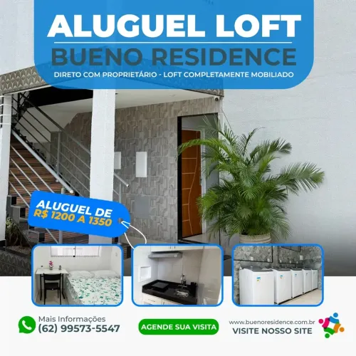 Bueno Residence  O Melhor Custo-Benefício em Moradia Mobiliada!