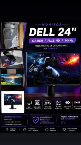 Monitor Dell 144hz 24 polegadas(120hz ps5)