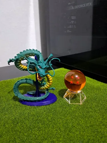 Kit Action Figure Dragon Ball - Shenlong + Esfera do Dragão 4 Estrelas