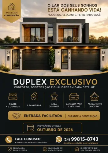 Casa para venda com 137 metros quadrados com 2 quartos