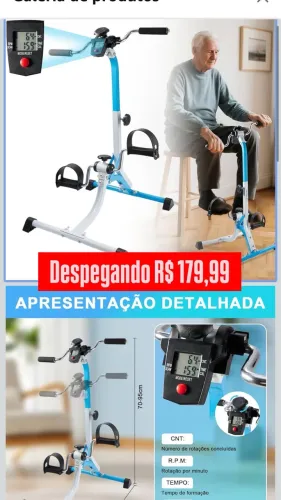 Mini bicicleta ergométrica