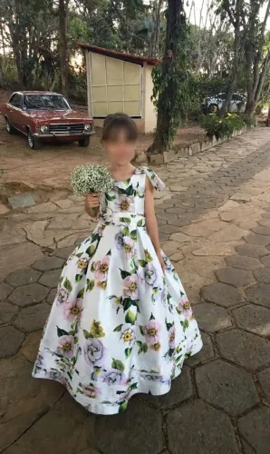 Vestido de vesta, 8 a 9 anos