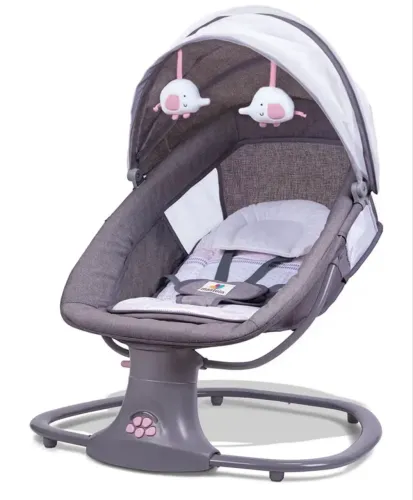 Mastela Cadeira Infantil Techno Rosa Com Balanço Automático