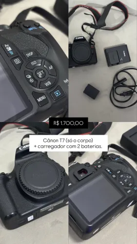 caneta (corpo) T7+ carregador + 2 baterias
