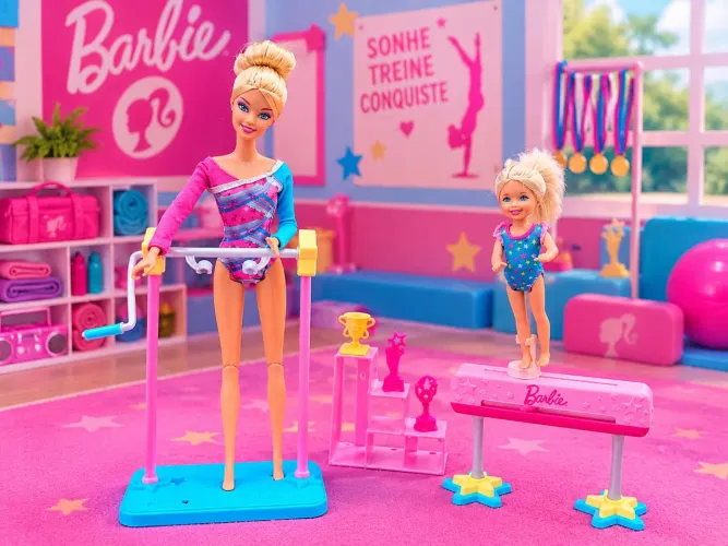 Barbie Treinadora de Ginástica (Gymnastics Coach Playset)