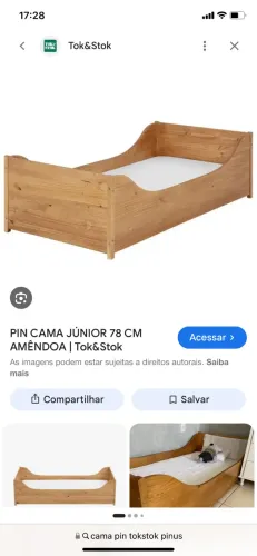 2 Camas tokstok com colchões - madeira maciça