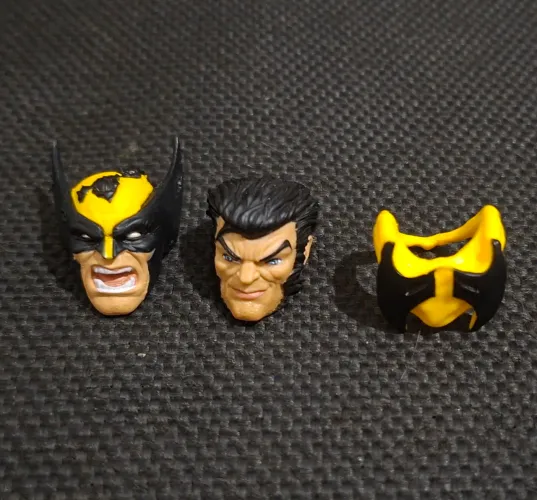 Cabeça Head e Máscara Marvel Legends Wolverine 3 pack love triangle X-Men Hasbro