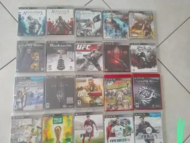 Jogos originais Ps3 mídia física na promoção, 4 por 100,00