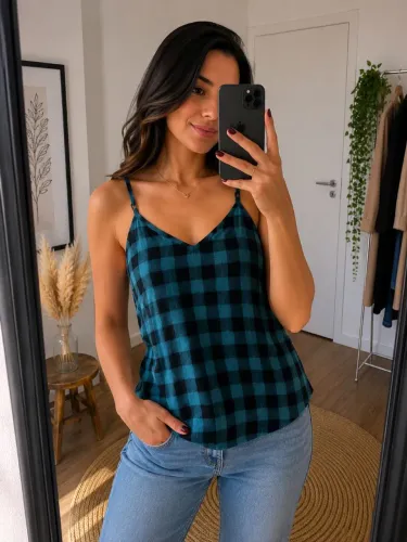 Blusa xadrez