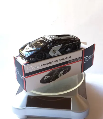 Miniatura Lamborghini Gallardo Highway Patrol Bburago 1:64