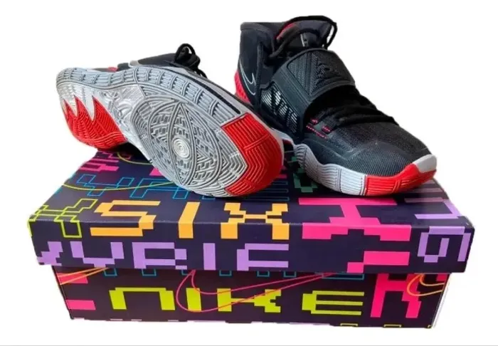 Tênis Nike Kyrie 6 Preto/Vermelho - Tamanho 38